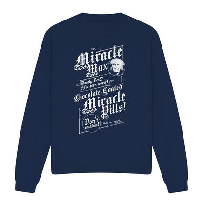 Navy - Front - The Princess Bride Unisex Adult Miracle Max Sweatshirt