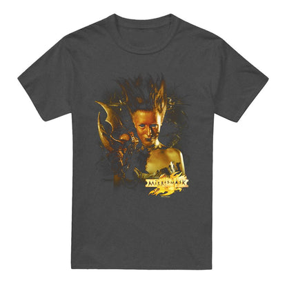 Charcoal - Front - MirrorMask Unisex Adult Queen Of Shadows Heather T-Shirt