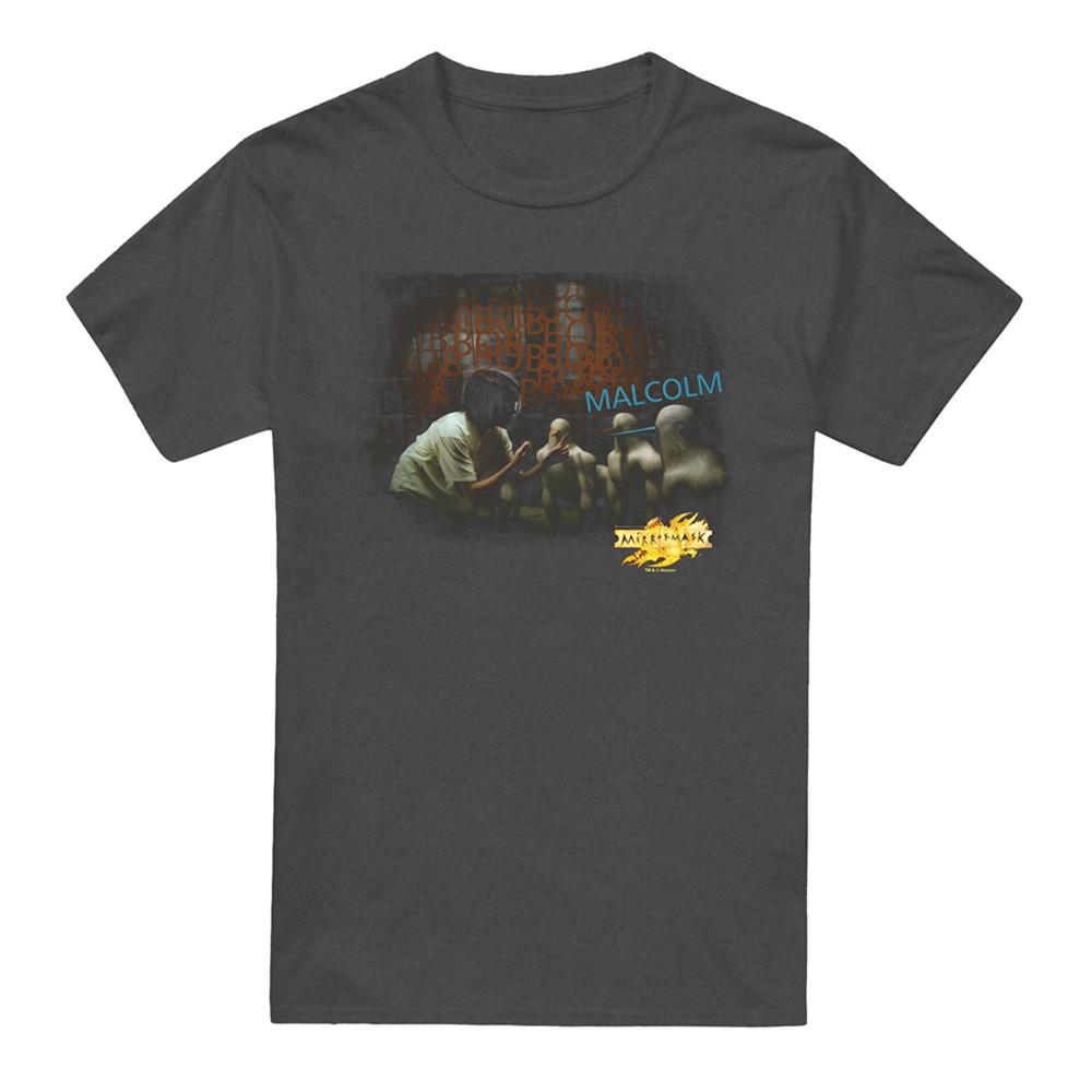 Charcoal - Front - MirrorMask Unisex Adult Bob Malcom Heather T-Shirt