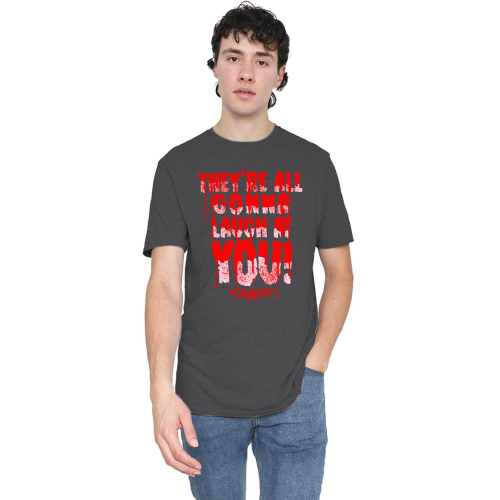 Charcoal - Lifestyle - Carrie Unisex Adult Laugh At You Heather T-Shirt