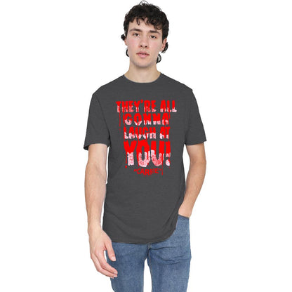 Charcoal - Lifestyle - Carrie Unisex Adult Laugh At You Heather T-Shirt