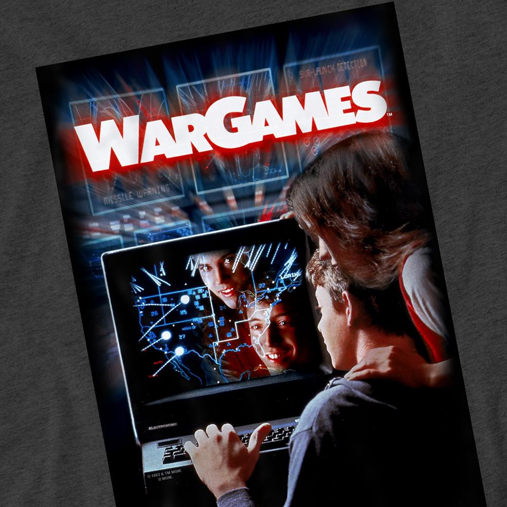 Charcoal - Side - WarGames Unisex Adult Poster Heather T-Shirt