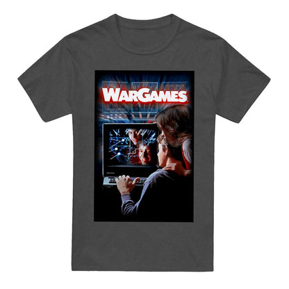 Charcoal - Front - WarGames Unisex Adult Poster Heather T-Shirt