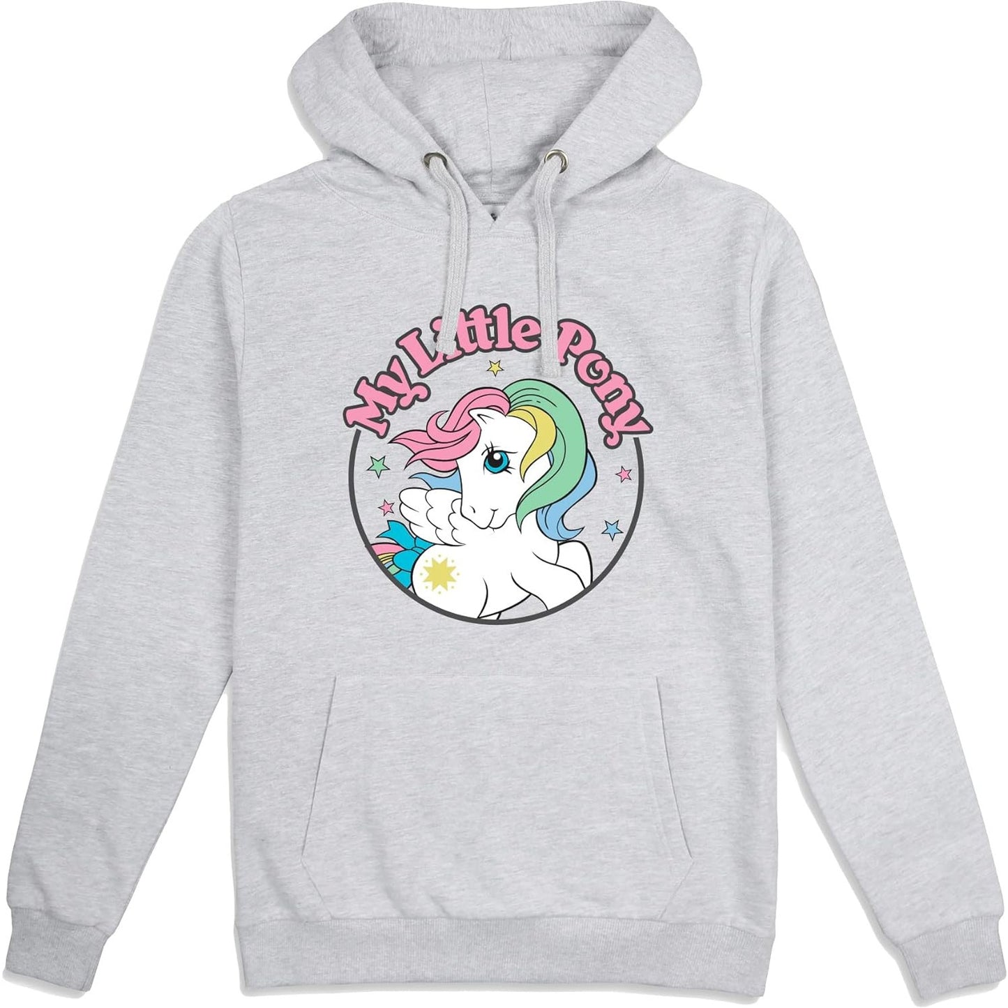 Heather Grey - Front - My Little Pony Womens-Ladies Classic Badge Hoodie