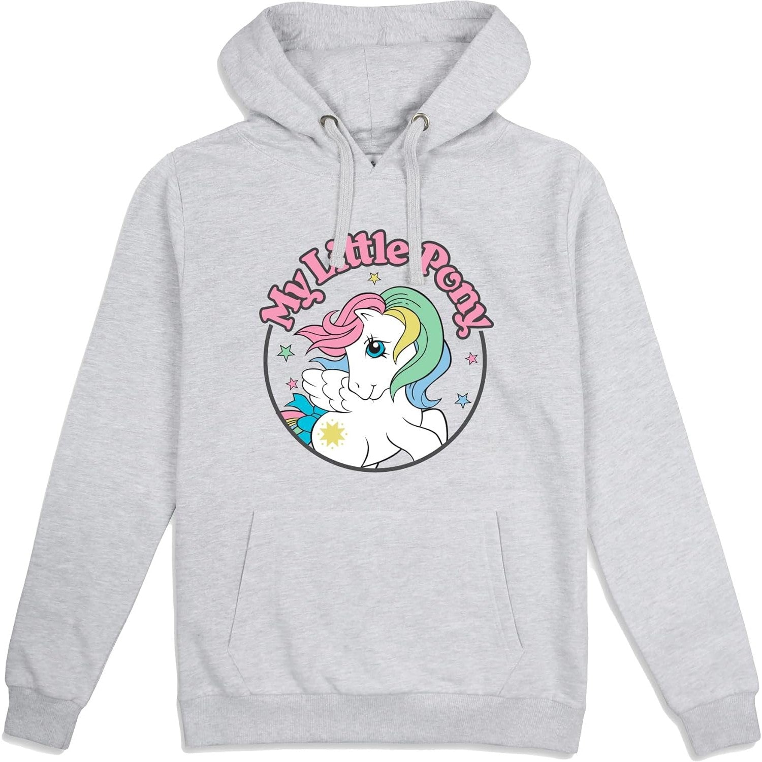 Heather Grey - Front - My Little Pony Womens-Ladies Classic Badge Hoodie