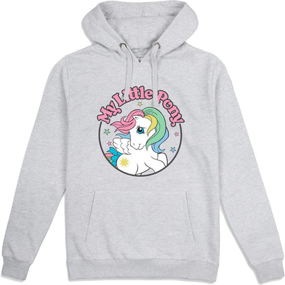 Heather Grey - Front - My Little Pony Womens-Ladies Classic Badge Hoodie