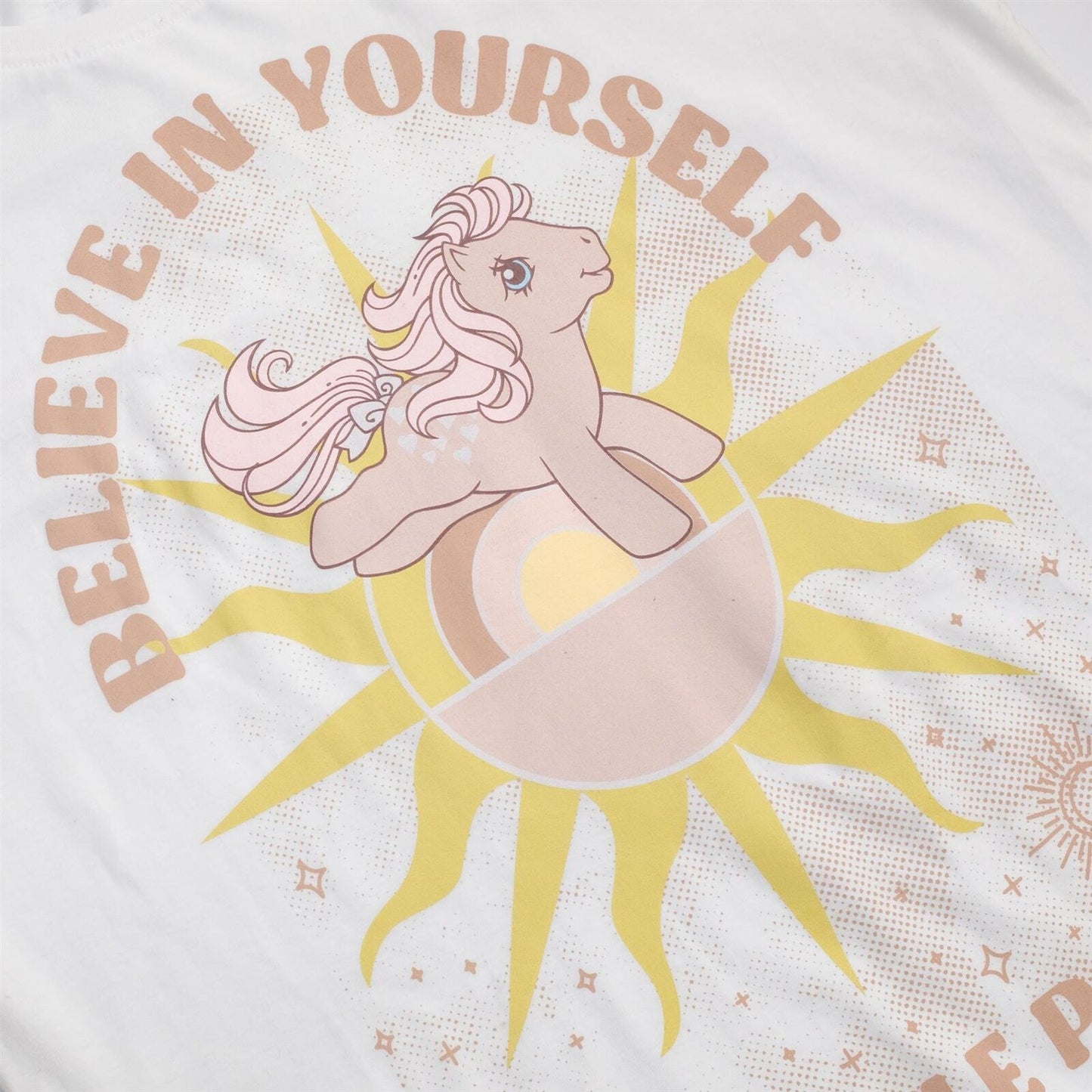 White - Back - My Little Pony Womens-Ladies Believe In Yourself Nightie