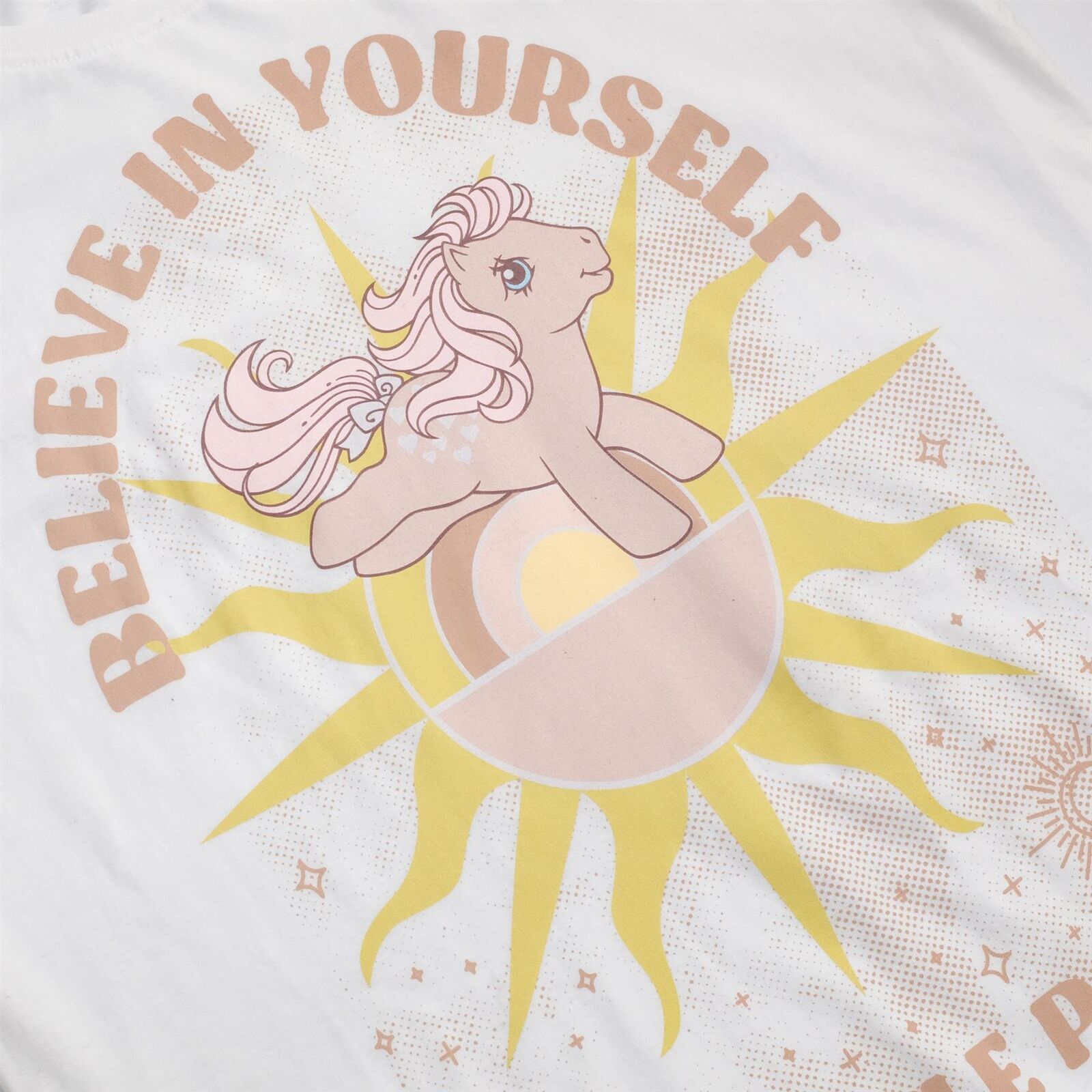White - Back - My Little Pony Womens-Ladies Believe In Yourself Nightie