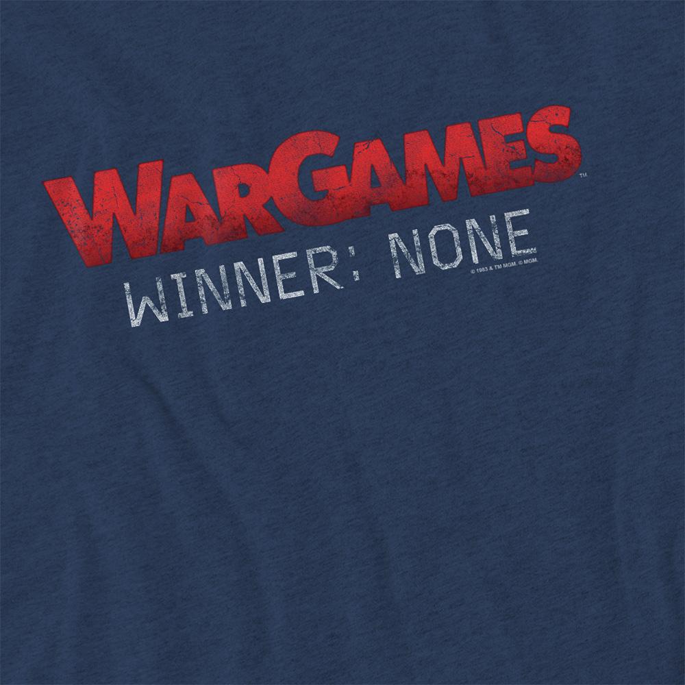 Navy - Side - WarGames Unisex Adult No Winners Heather T-Shirt