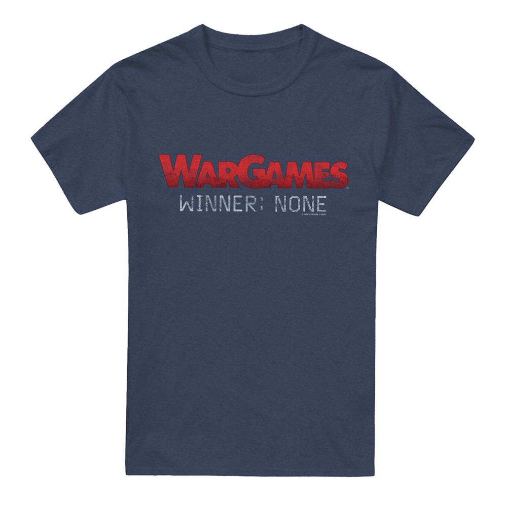 Navy - Front - WarGames Unisex Adult No Winners Heather T-Shirt
