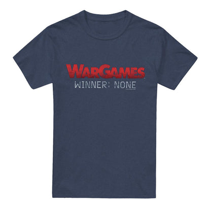 Navy - Front - WarGames Unisex Adult No Winners Heather T-Shirt