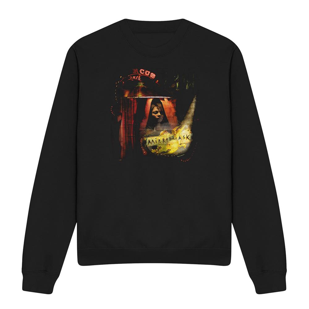 Black - Front - MirrorMask Unisex Adult Big Top Poster Sweatshirt