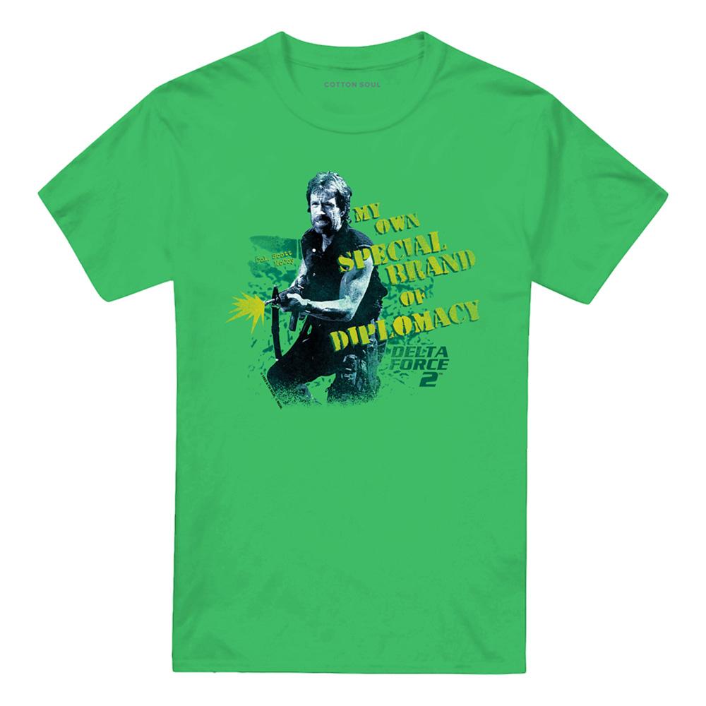 Kelly Green - Front - Delta Force Unisex Adult Special Diplomacy T-Shirt