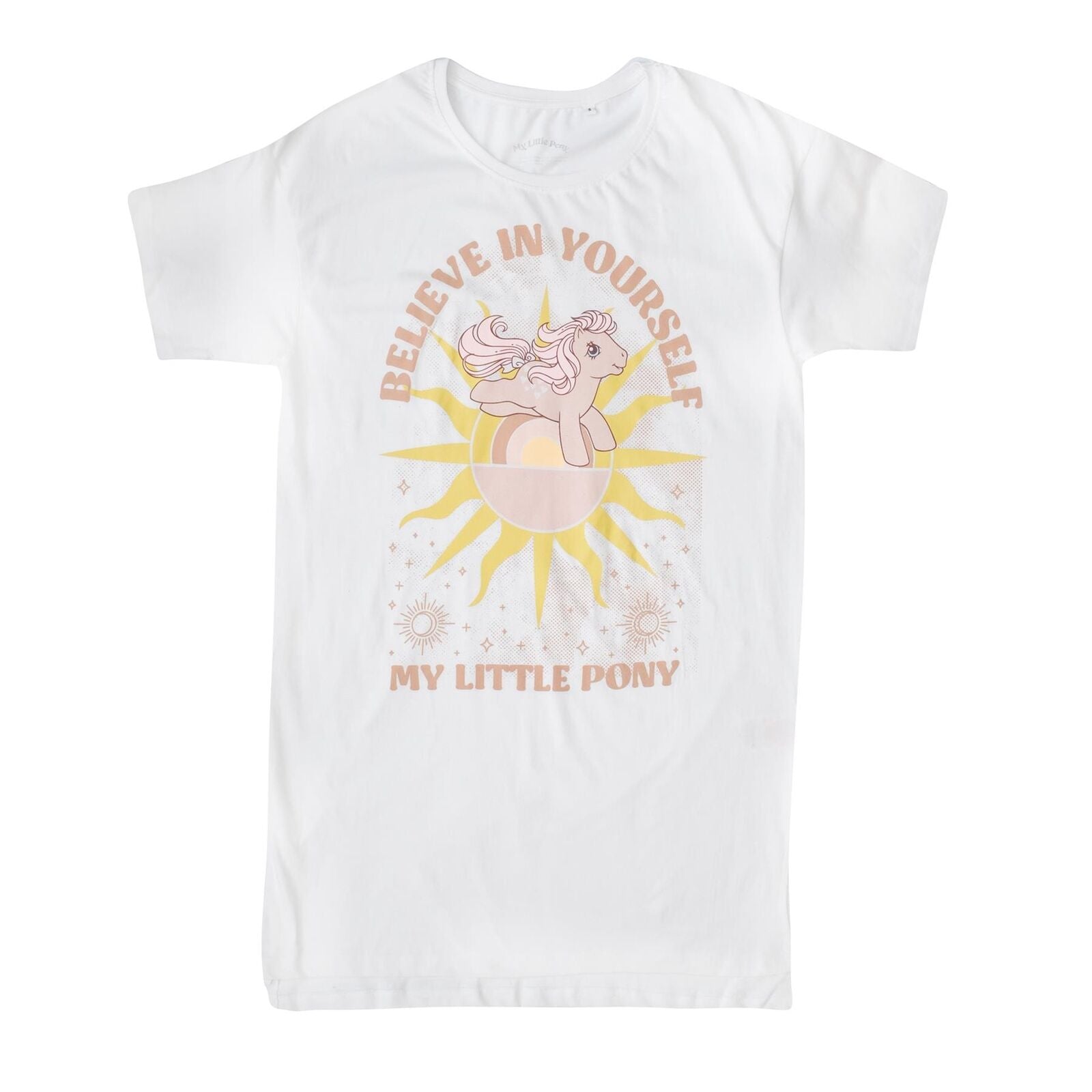 White - Front - My Little Pony Womens-Ladies Believe In Yourself Nightie