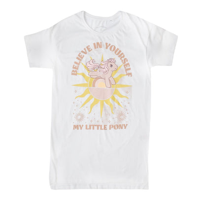 White - Front - My Little Pony Womens-Ladies Believe In Yourself Nightie