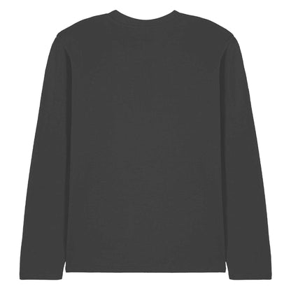 Charcoal Heather - Back - Gumby Unisex Adult On Logo Long-Sleeved T-Shirt