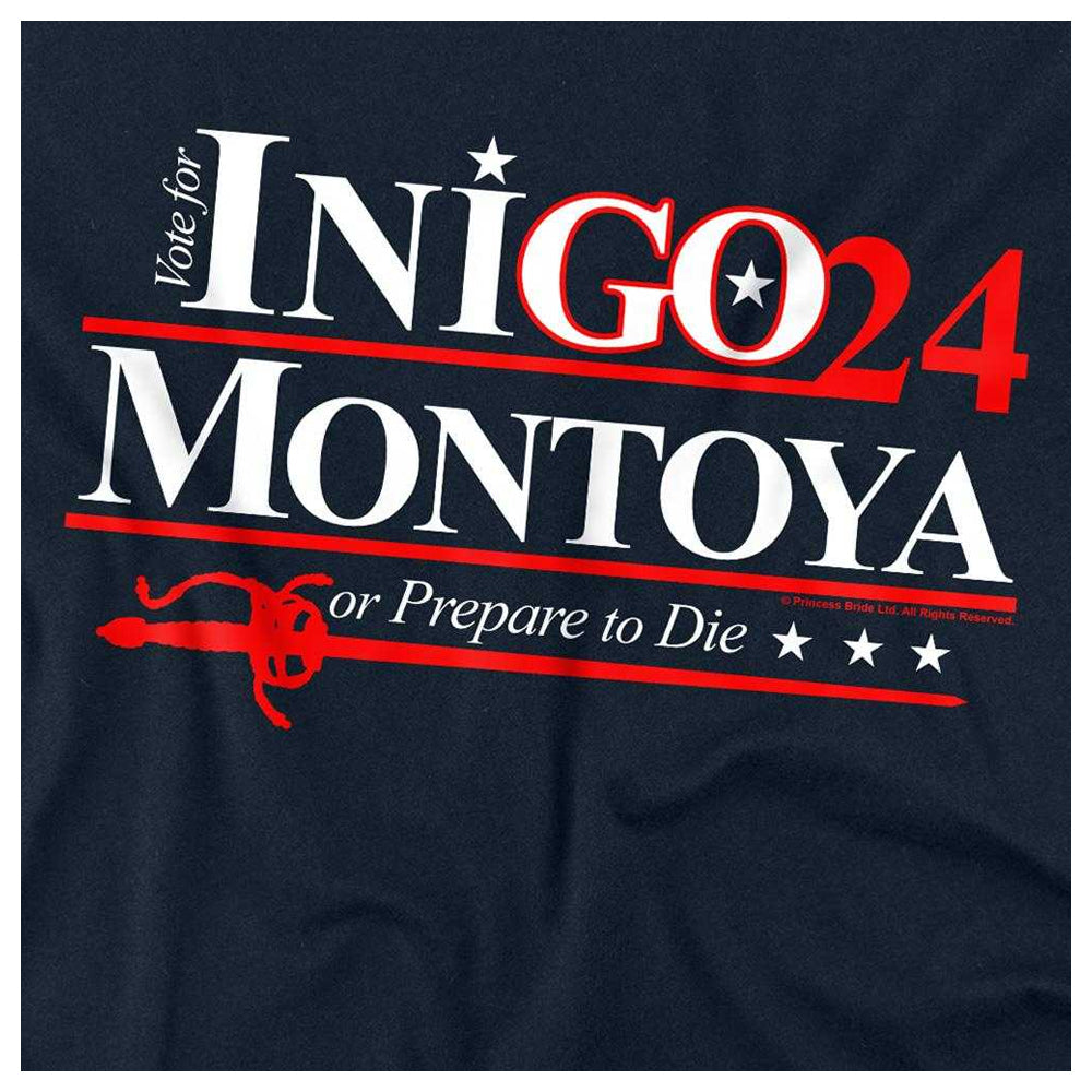 Navy - Side - The Princess Bride Unisex Adult Inigo Montoya for President 24 Long-Sleeved T-Shirt