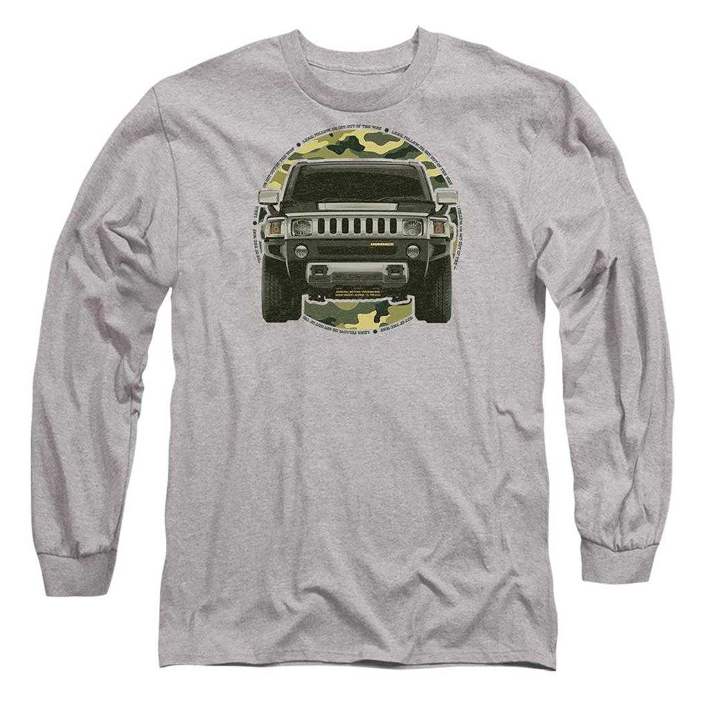 Athletic Heather - Front - Hummer Unisex Adult Lead Or Follow Long-Sleeved T-Shirt