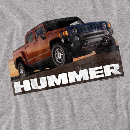 Athletic Heather - Side - Hummer Unisex Adult H3 Ad Long-Sleeved T-Shirt