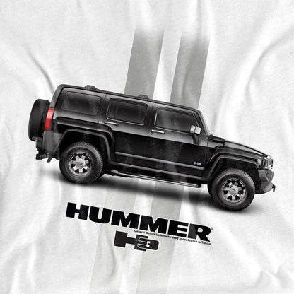 White - Side - Hummer Unisex Adult Stripe Long-Sleeved T-Shirt
