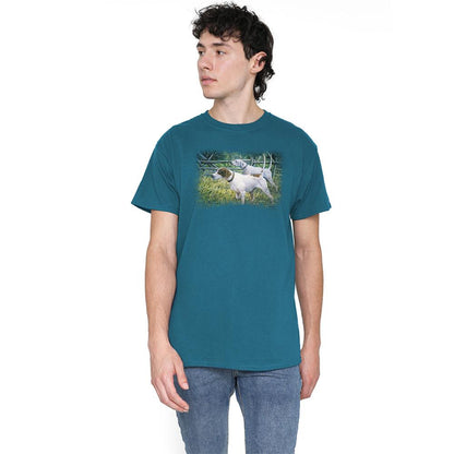 Slate - Lifestyle - Wildlife Unisex Adult English Pointer Pair T-Shirt