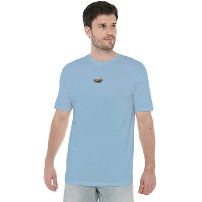Light Blue - Back - Wildlife Unisex Adult Looking Back T-Shirt