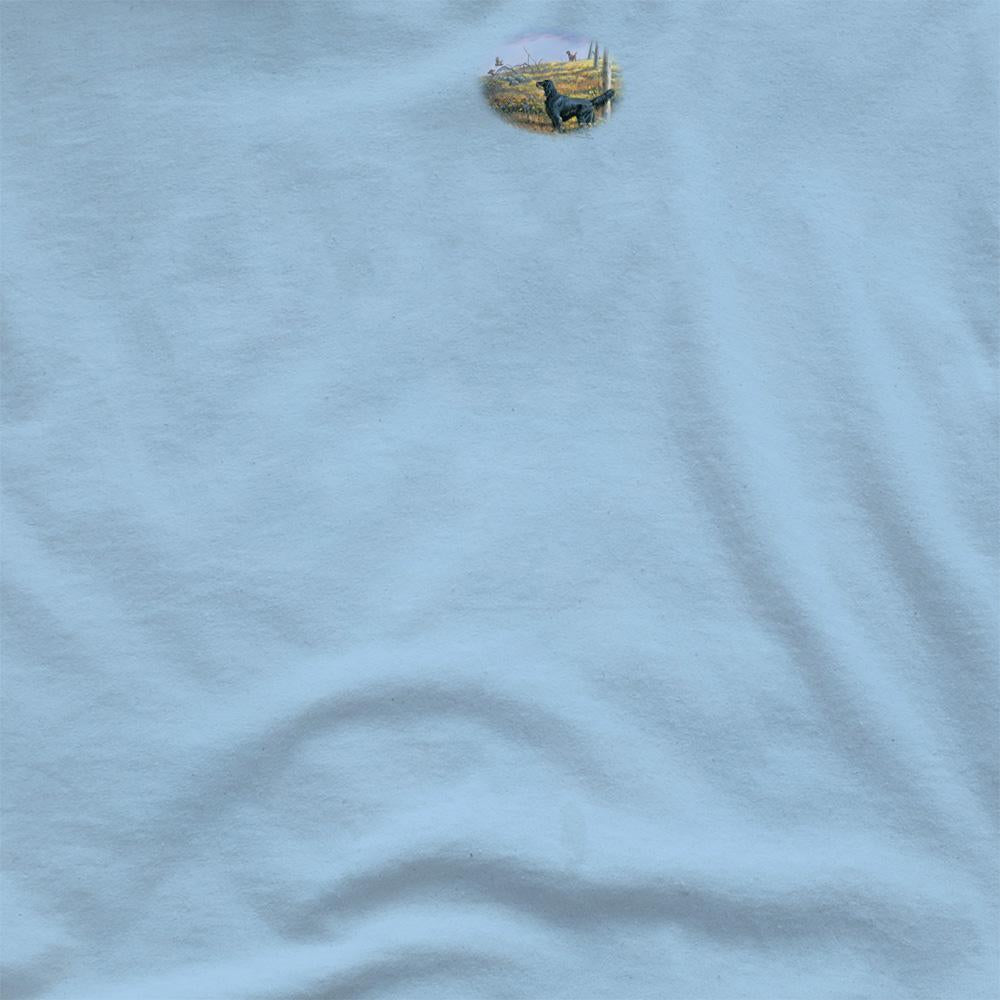 Light Blue - Side - Wildlife Unisex Adult Looking Back T-Shirt