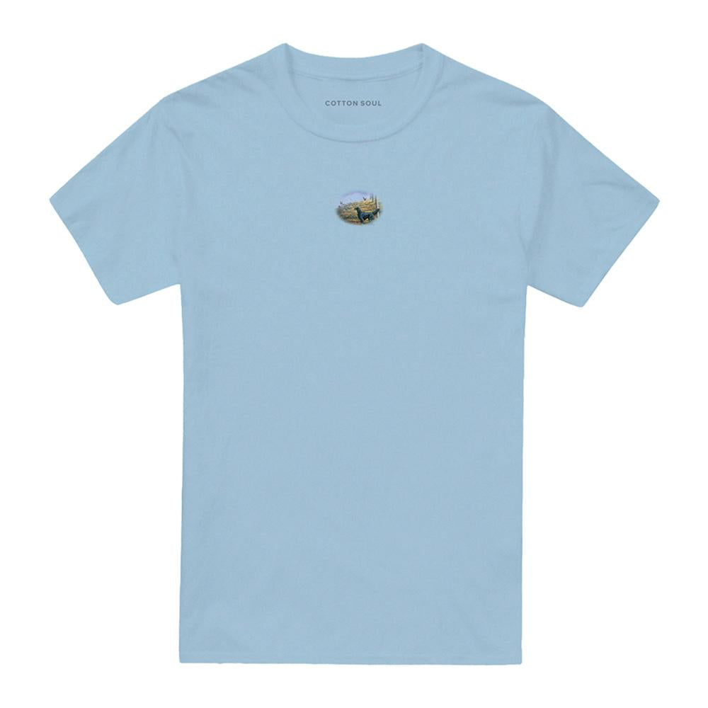 Light Blue - Front - Wildlife Unisex Adult Looking Back T-Shirt