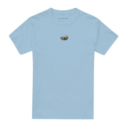Light Blue - Front - Wildlife Unisex Adult Looking Back T-Shirt