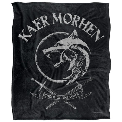 Black - Front - The Witcher Kaer Morhen Blanket