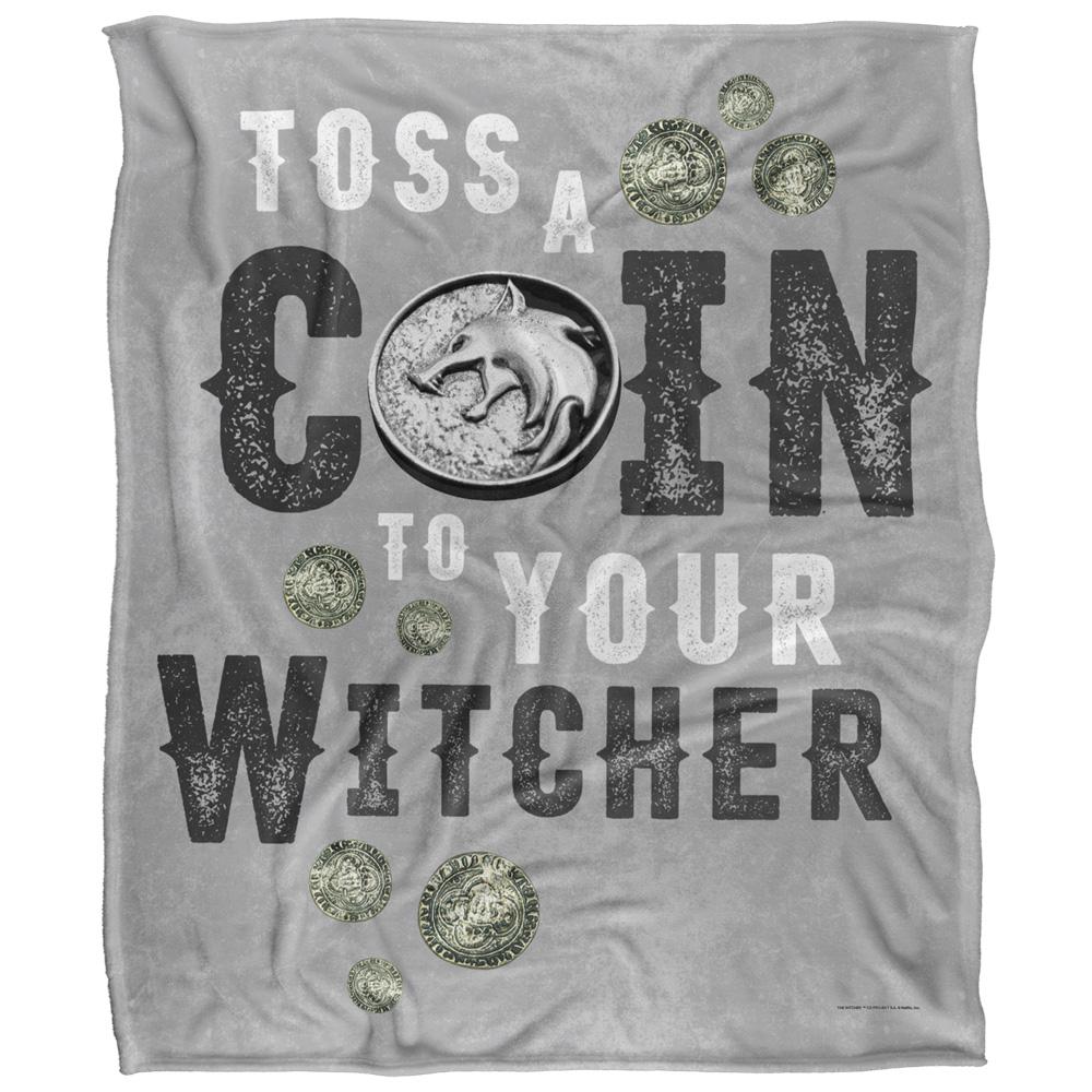 Grey - Front - The Witcher Toss A Coin To Your Witcher Blanket