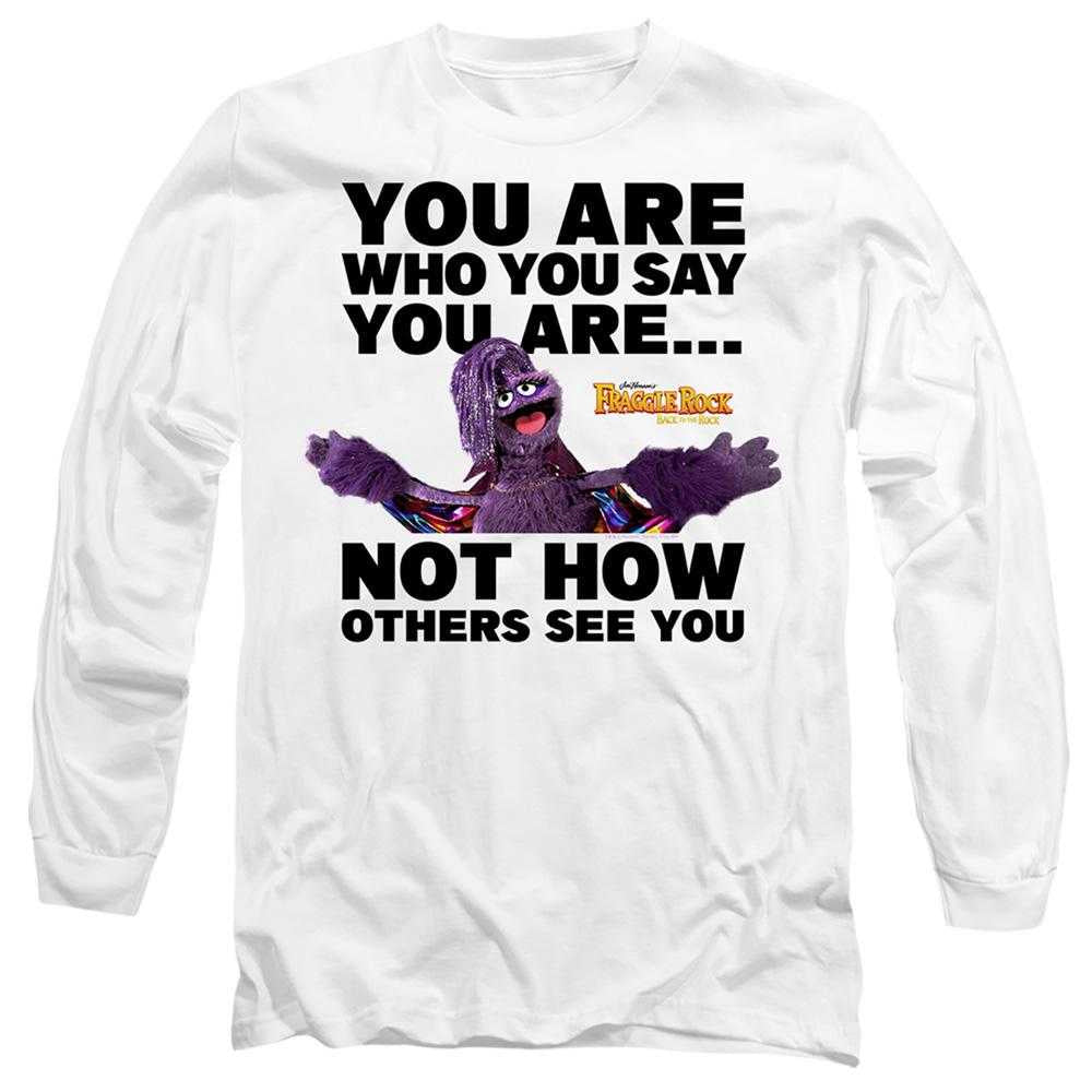 White - Front - Fraggle Rock Unisex Adult Great Glitterini Pride You Are Long-Sleeved T-Shirt