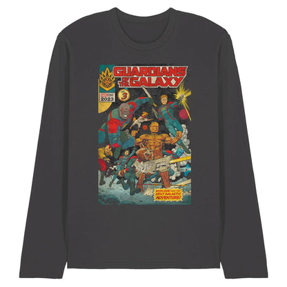 Charcoal - Front - Guardians Of The Galaxy Volume 3 Unisex Adult Long-Sleeved T-Shirt