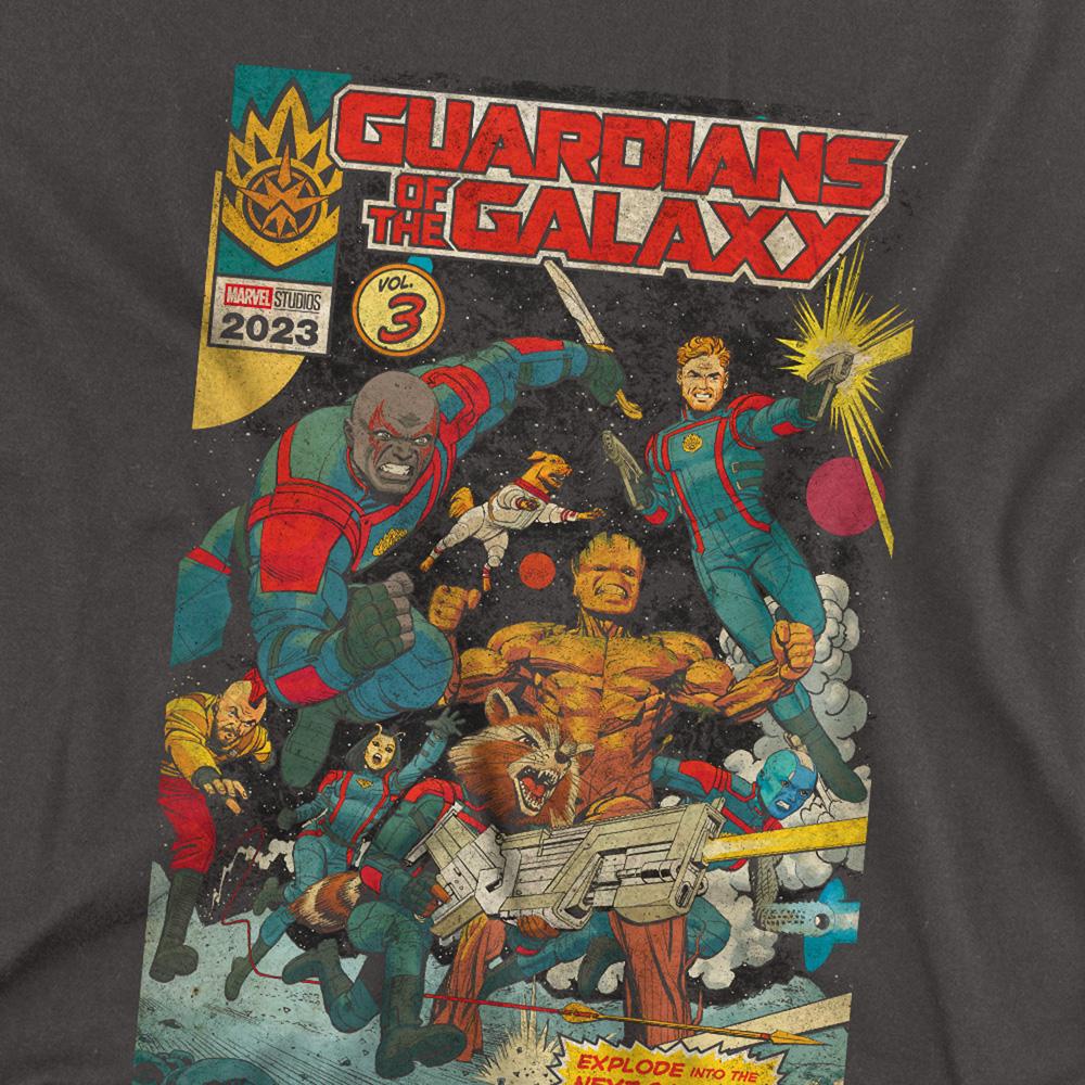Charcoal - Side - Guardians Of The Galaxy Volume 3 Unisex Adult Long-Sleeved T-Shirt