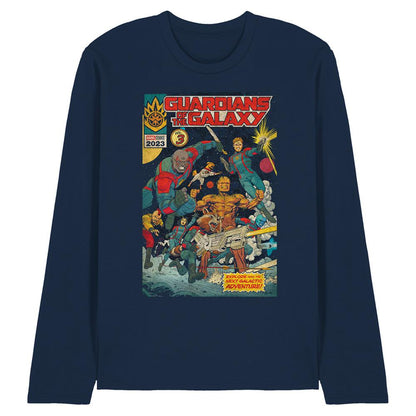 Navy - Front - Guardians Of The Galaxy Volume 3 Unisex Adult Long-Sleeved T-Shirt