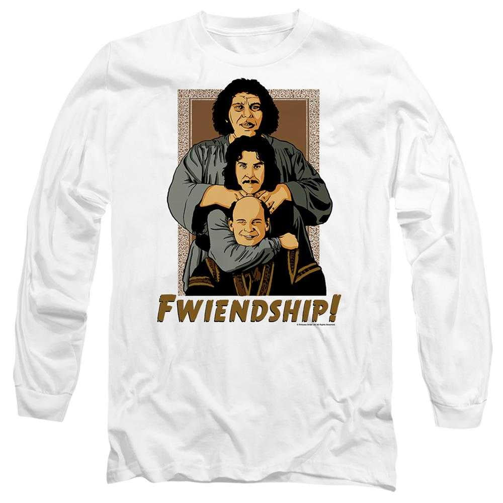 White - Front - The Princess Bride Unisex Adult Fwiendship Long-Sleeved T-Shirt