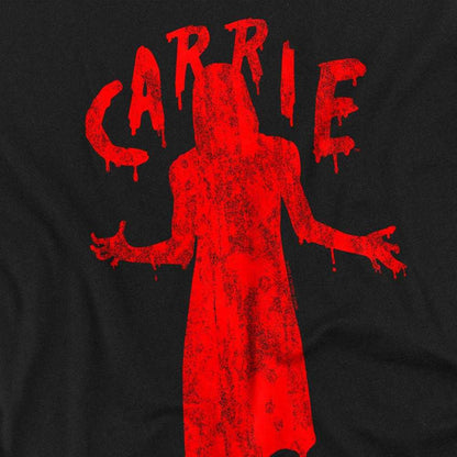 Black - Side - Carrie Unisex Adult Silhouette Long-Sleeved T-Shirt