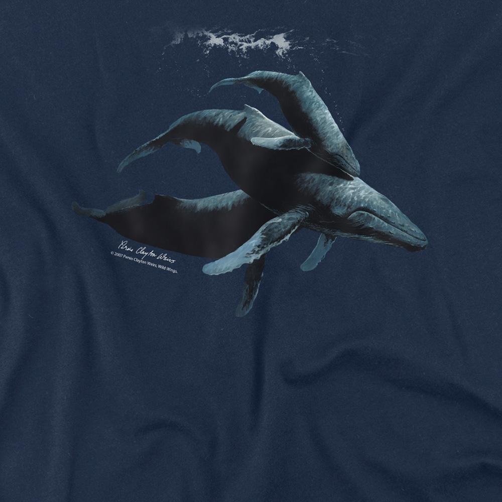 Navy - Side - Wildlife Unisex Adult Power&Grace T-Shirt