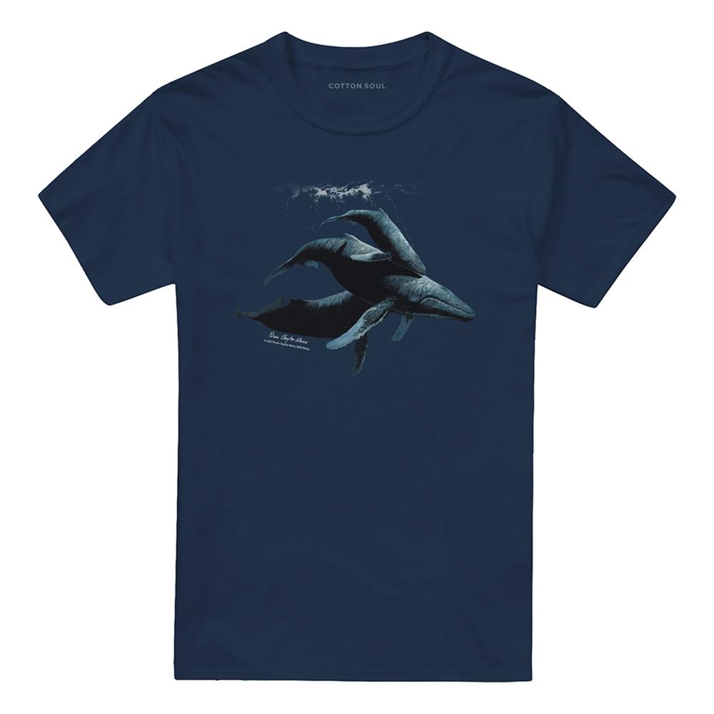 Navy - Front - Wildlife Unisex Adult Power&Grace T-Shirt