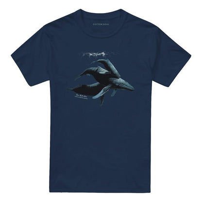 Navy - Front - Wildlife Unisex Adult Power&Grace T-Shirt