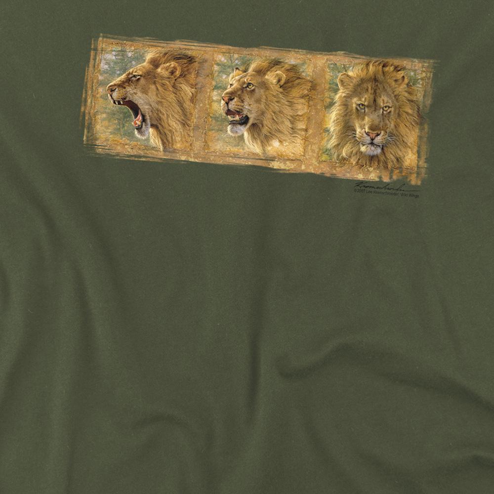 Military Green - Side - Wildlife Unisex Adult Mood Swing T-Shirt
