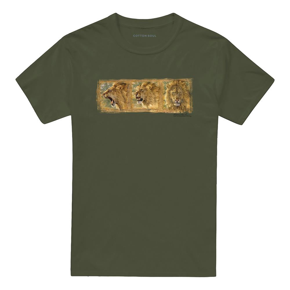 Military Green - Front - Wildlife Unisex Adult Mood Swing T-Shirt
