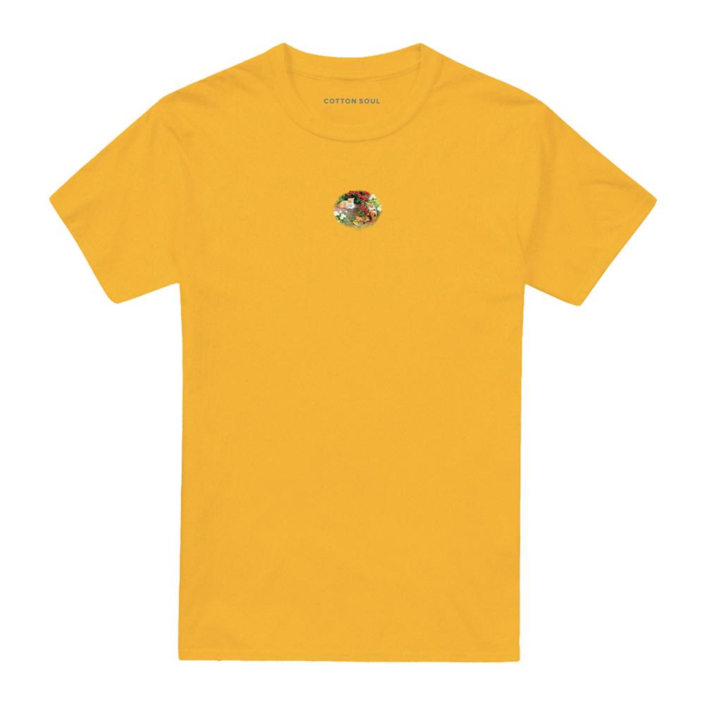 Gold - Front - Wildlife Unisex Adult Mums Kittens T-Shirt