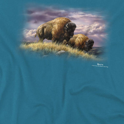 Slate - Side - Wildlife Unisex Adult Nomads Of The Plains T-Shirt