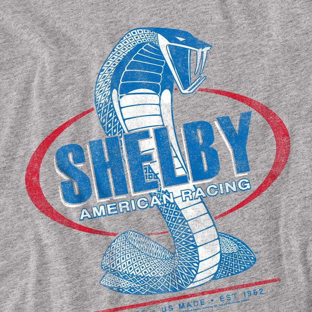 Athletic Heather - Side - Carroll Shelby Unisex Adult American Racing Long-Sleeved T-Shirt