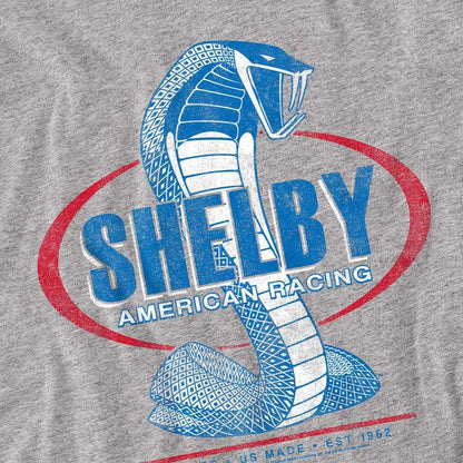 Athletic Heather - Side - Carroll Shelby Unisex Adult American Racing Long-Sleeved T-Shirt