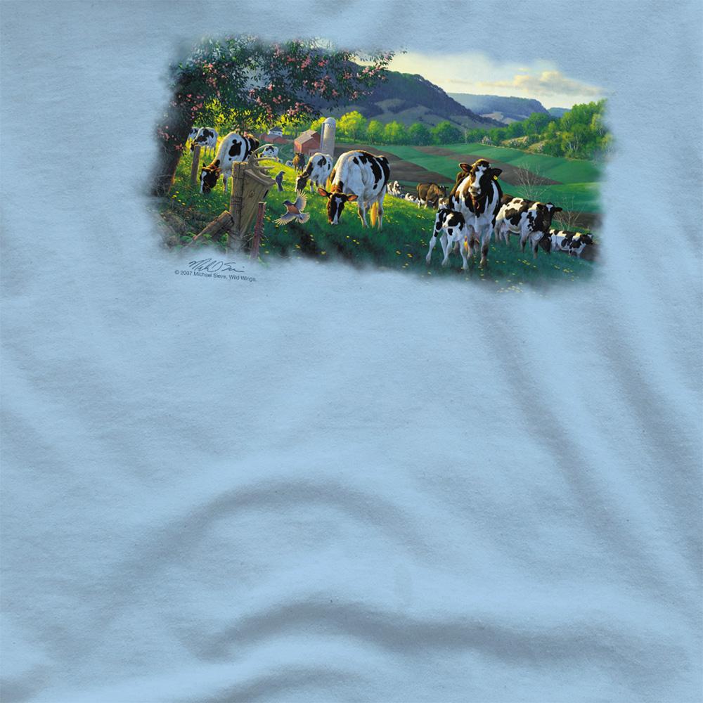 Light Blue - Side - Wildlife Unisex Adult Gods Country T-Shirt
