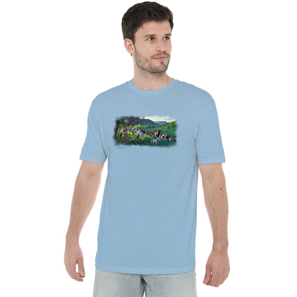 Light Blue - Lifestyle - Wildlife Unisex Adult Gods Country T-Shirt