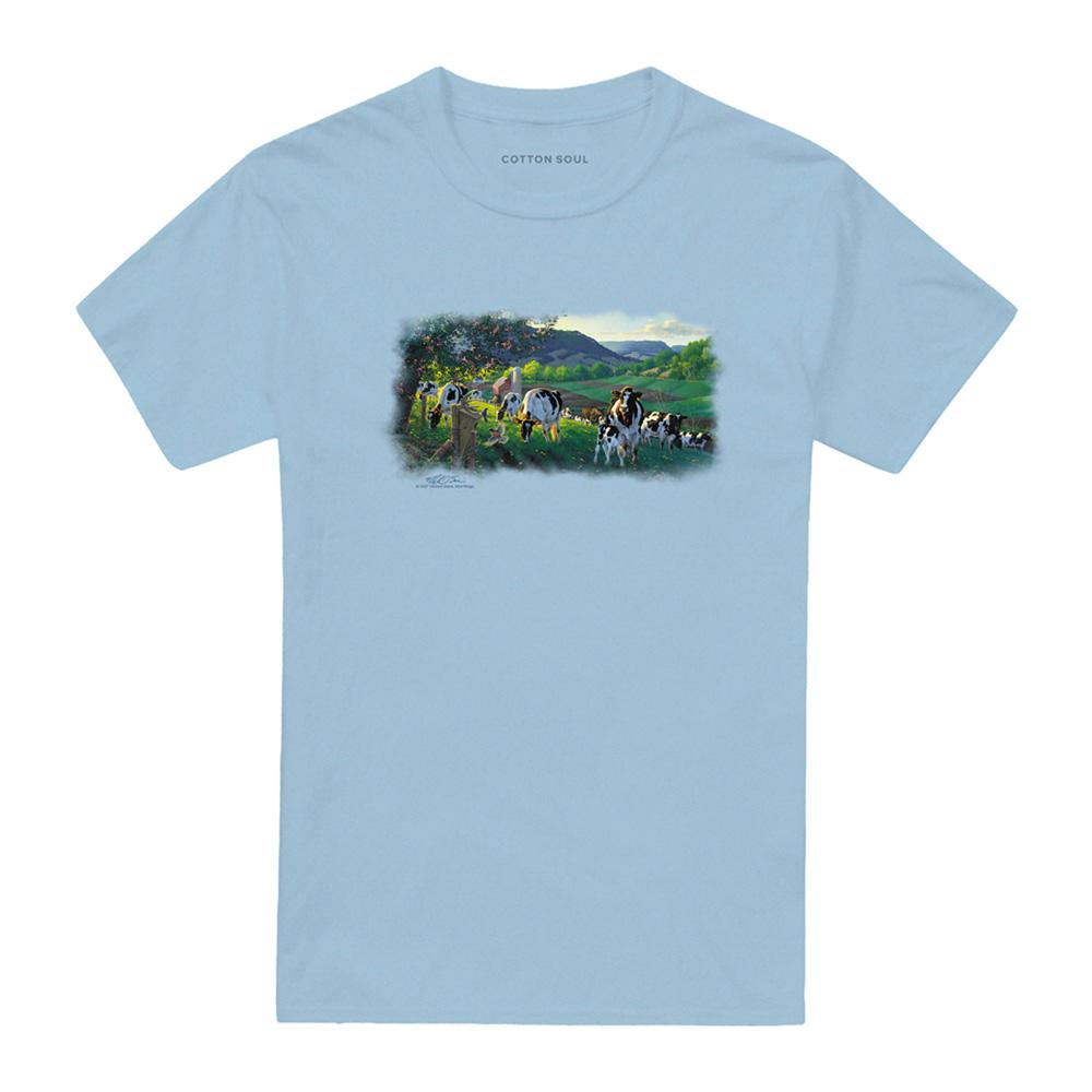 Light Blue - Front - Wildlife Unisex Adult Gods Country T-Shirt