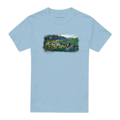 Light Blue - Front - Wildlife Unisex Adult Gods Country T-Shirt